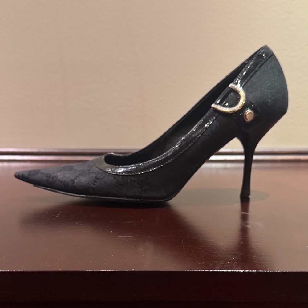Vintage Gucci Monogram Canvas stiletto